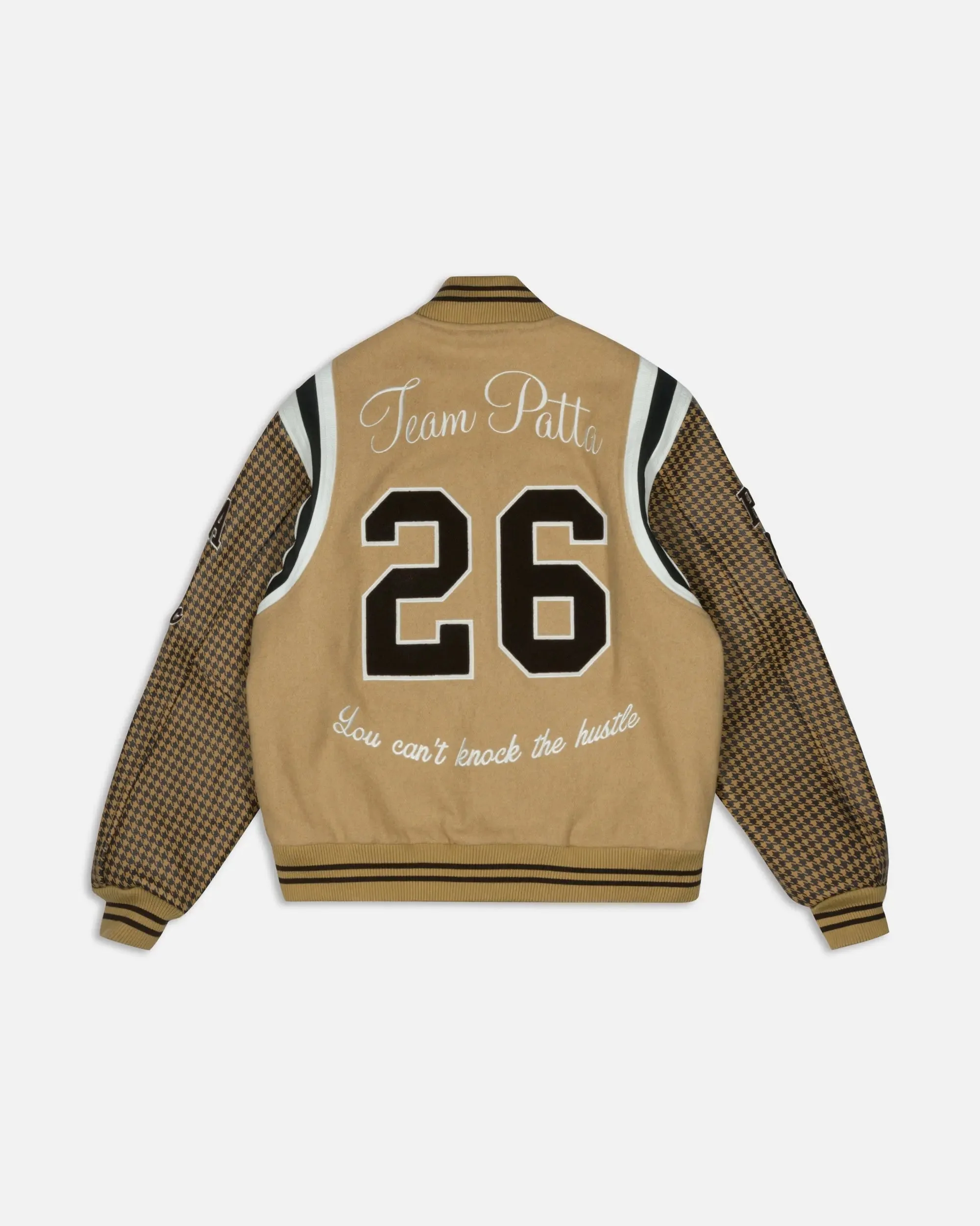 Patta Athletic P Houndstooth Varsity Jacket (Starfish) - Image 2
