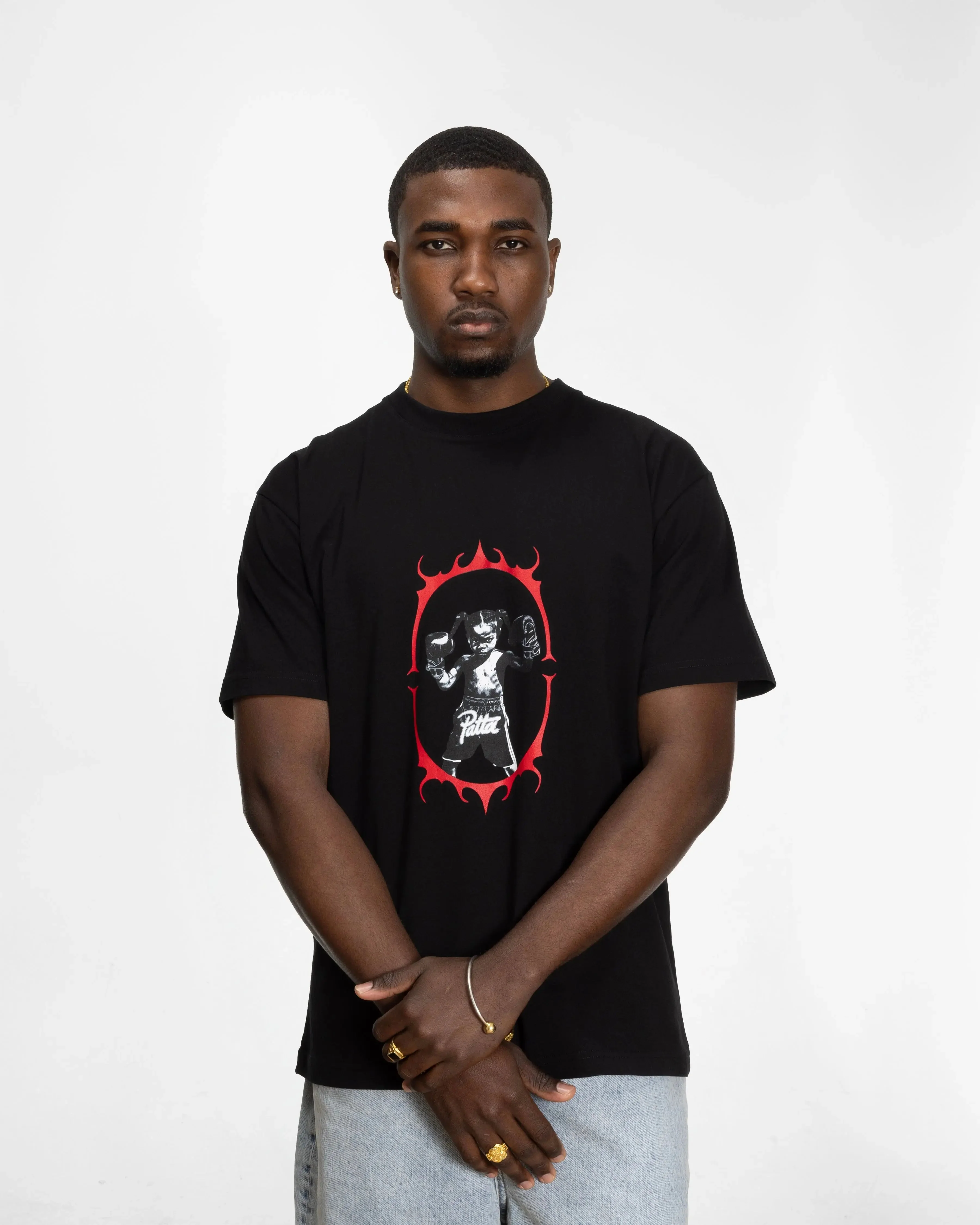 Patta Boxing T-Shirt (Black) - Image 3