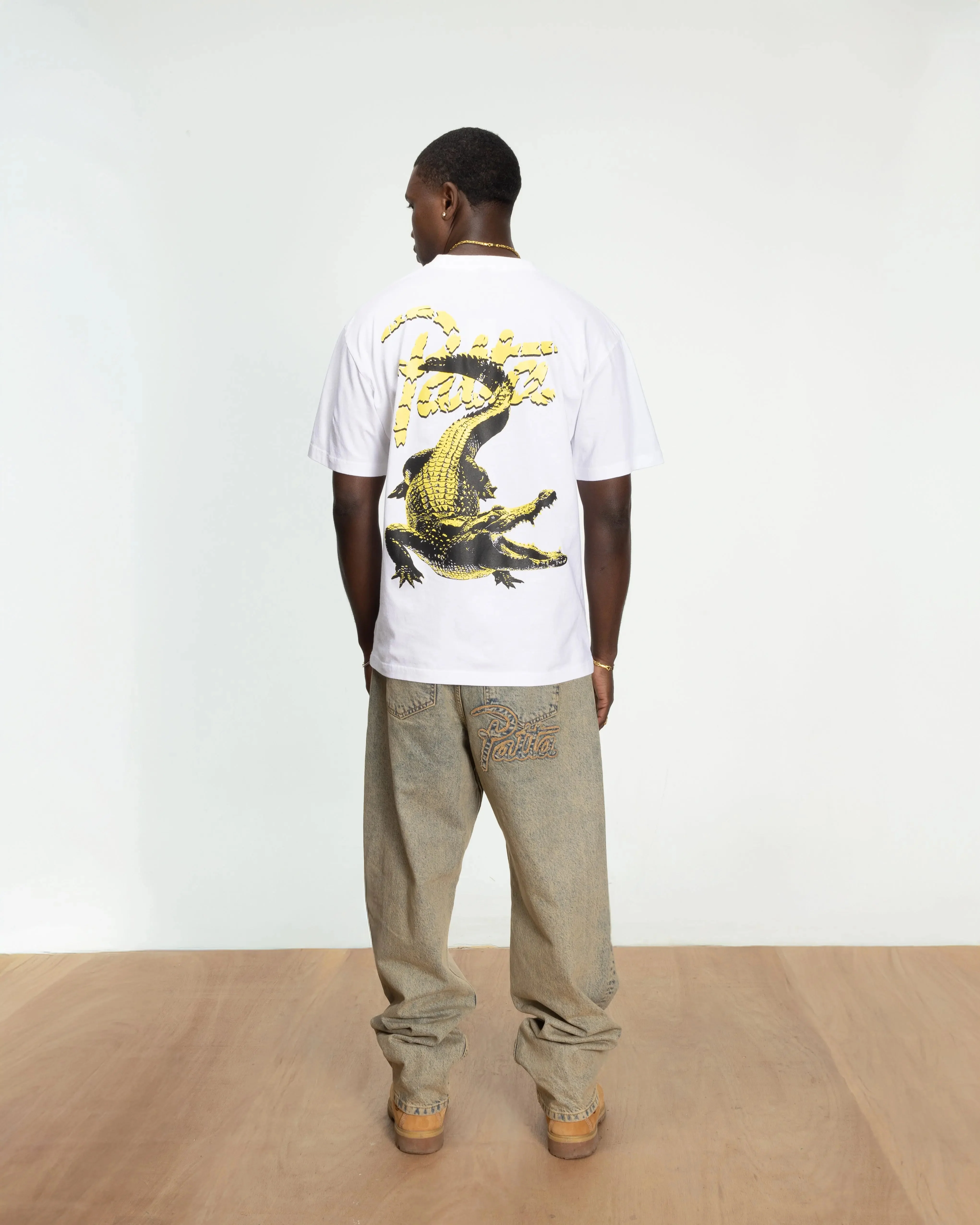 Patta Croco T-shirt (White) - Image 10