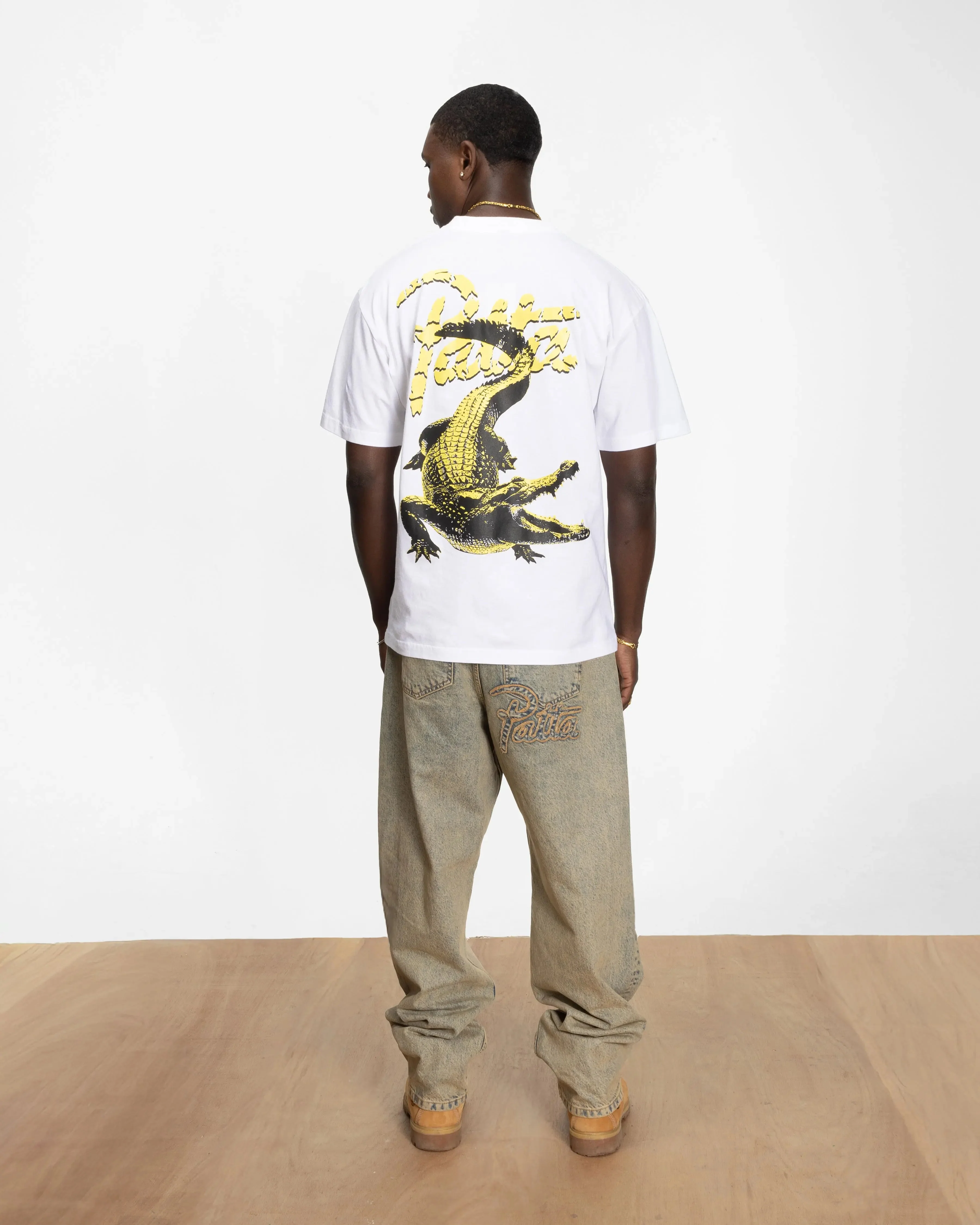 Patta Croco T-shirt (White) - Image 4
