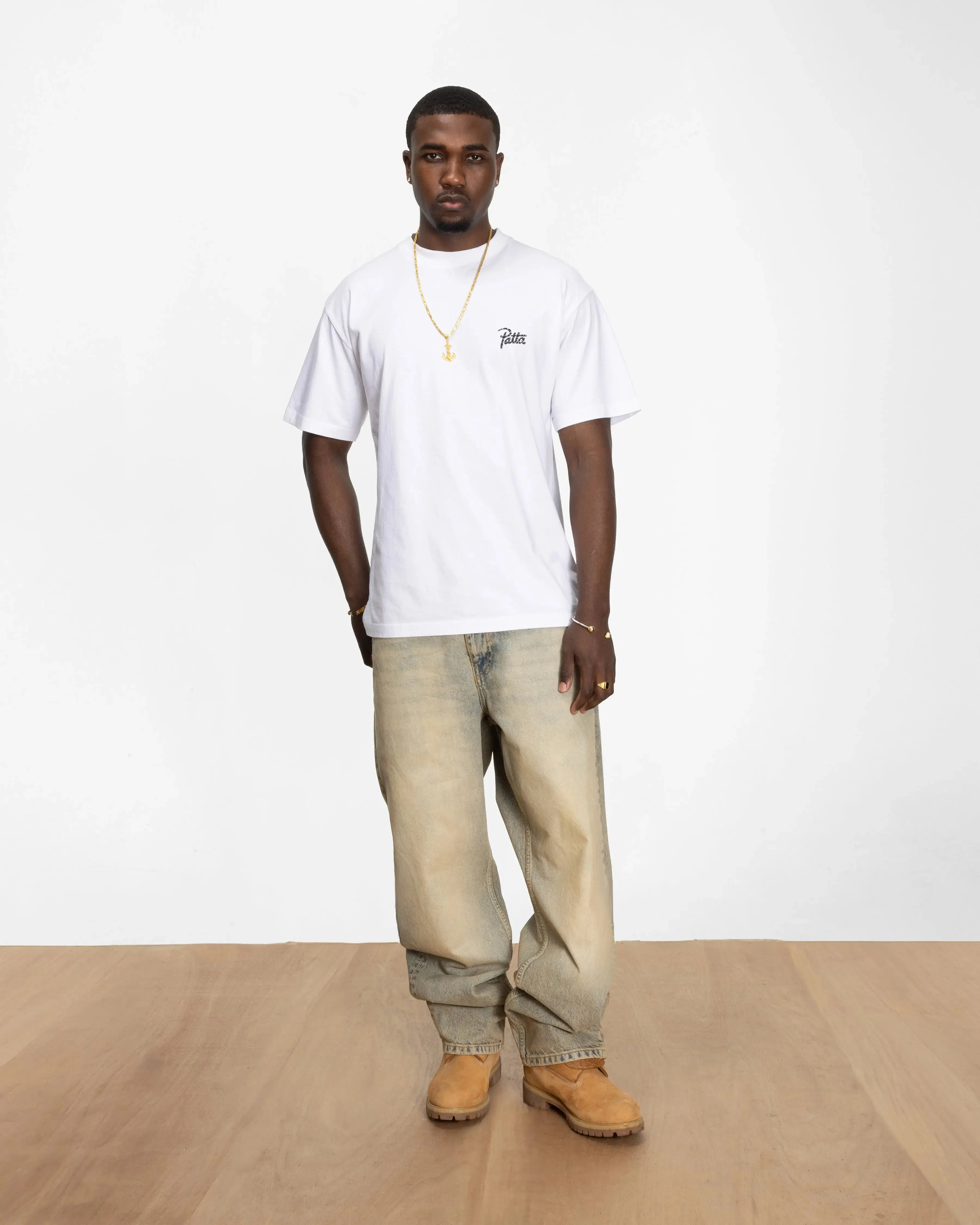 Patta Croco T-shirt (White) - Image 5