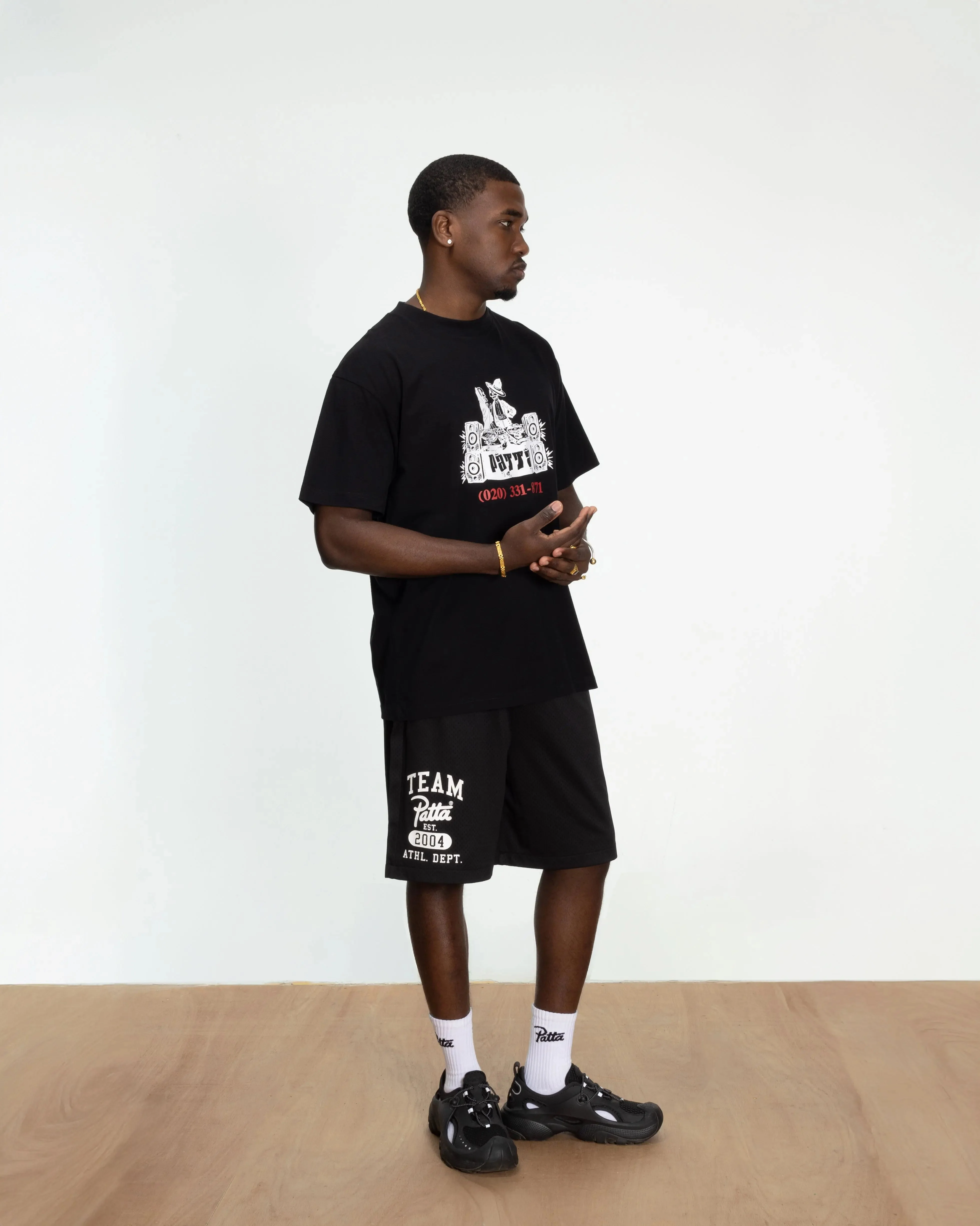 Patta DJ Skully T-Shirt (Black) - Image 4