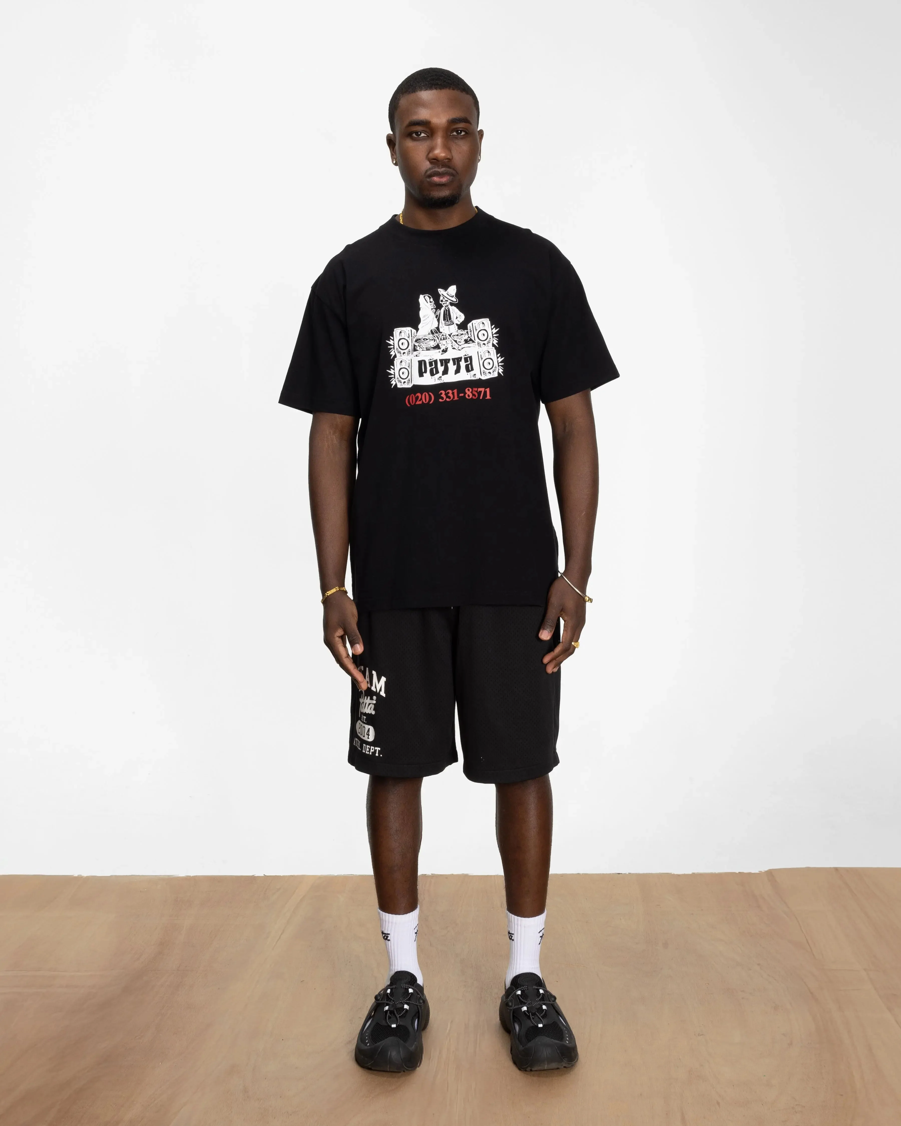Patta DJ Skully T-Shirt (Black) - Image 5