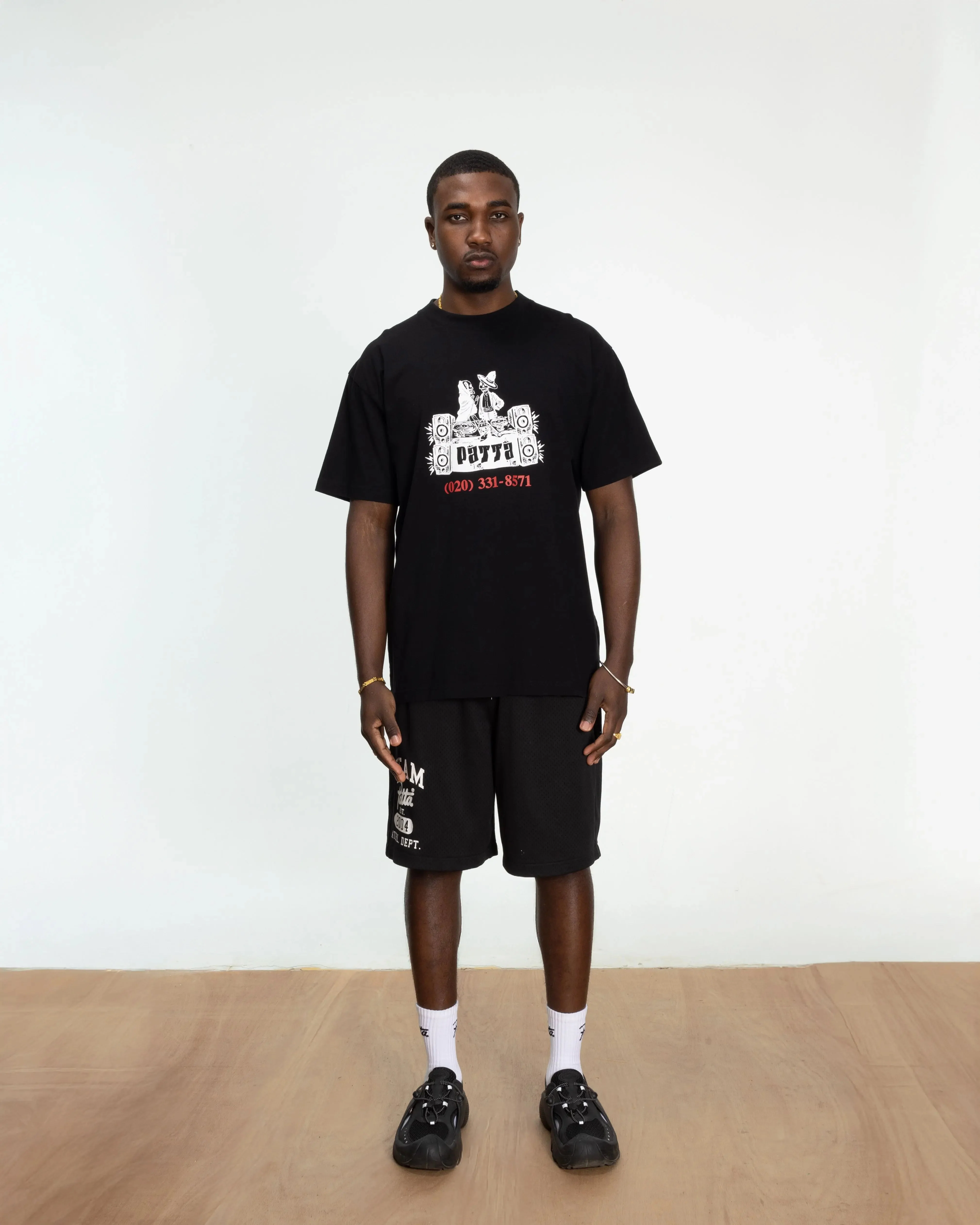 Patta DJ Skully T-Shirt (Black) - Image 8