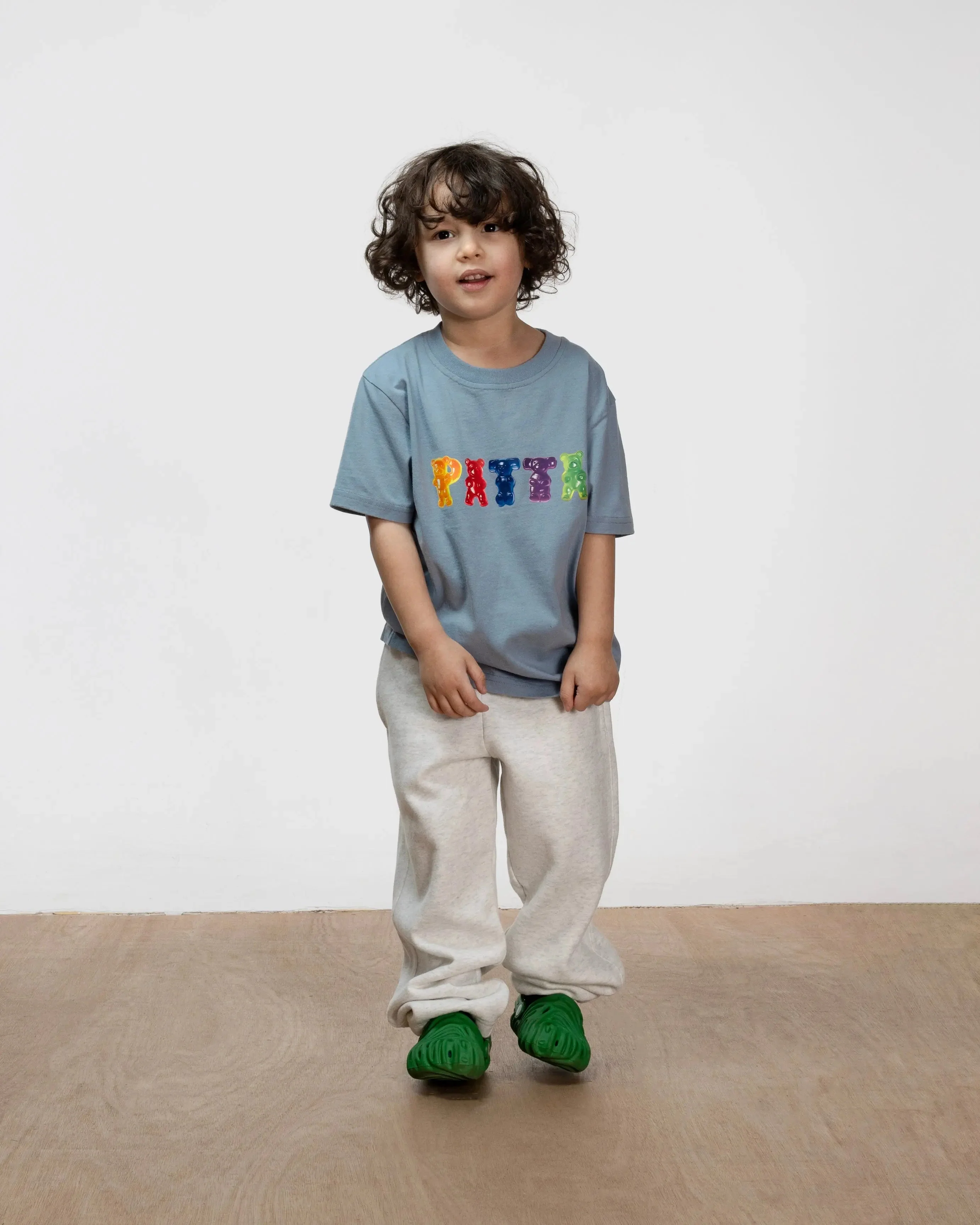 Patta Gummi Kids T-Shirt (Dusty Blue) - Image 3