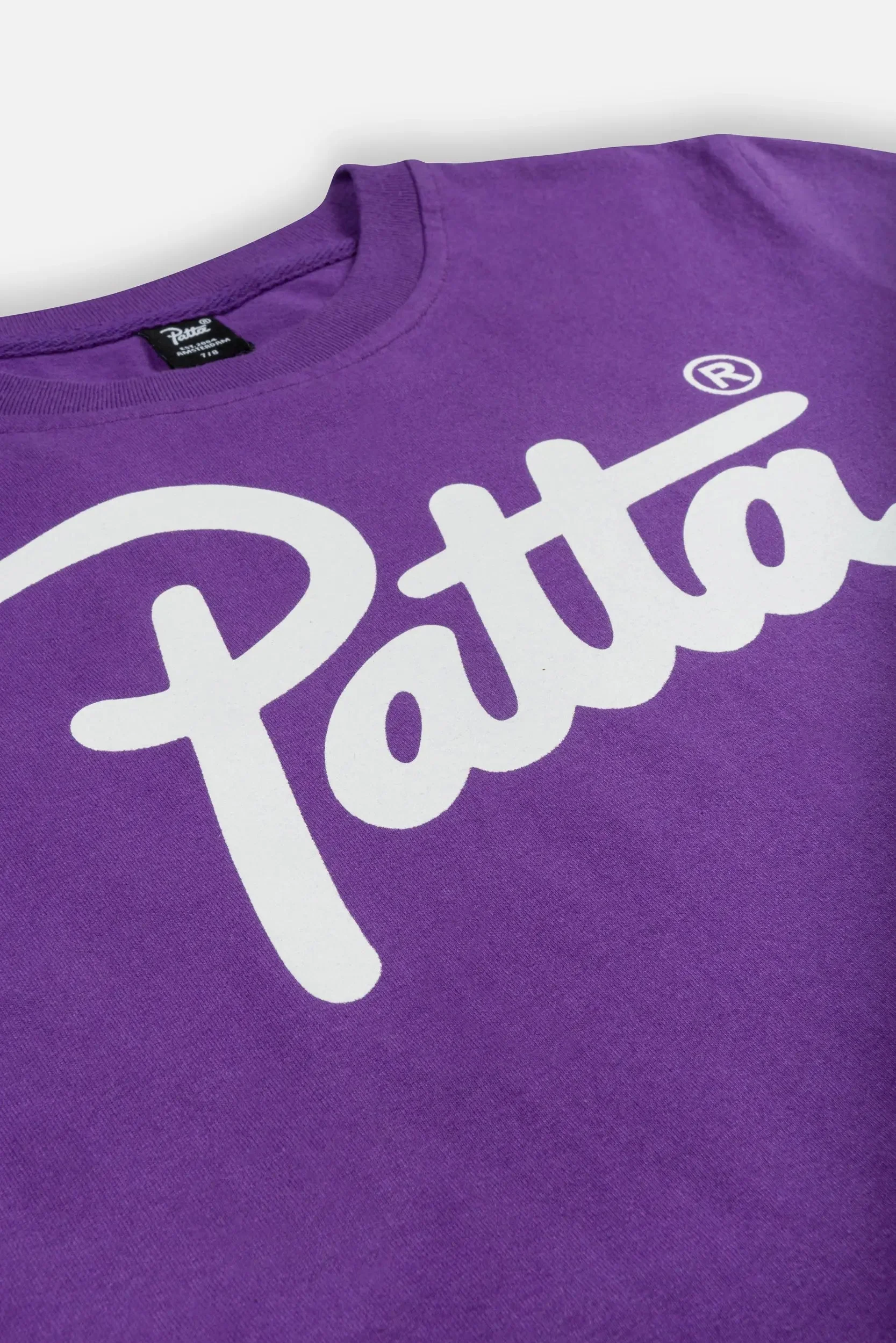 Patta Kids Script Logo T-Shirt (Picasso Lily) - Image 4