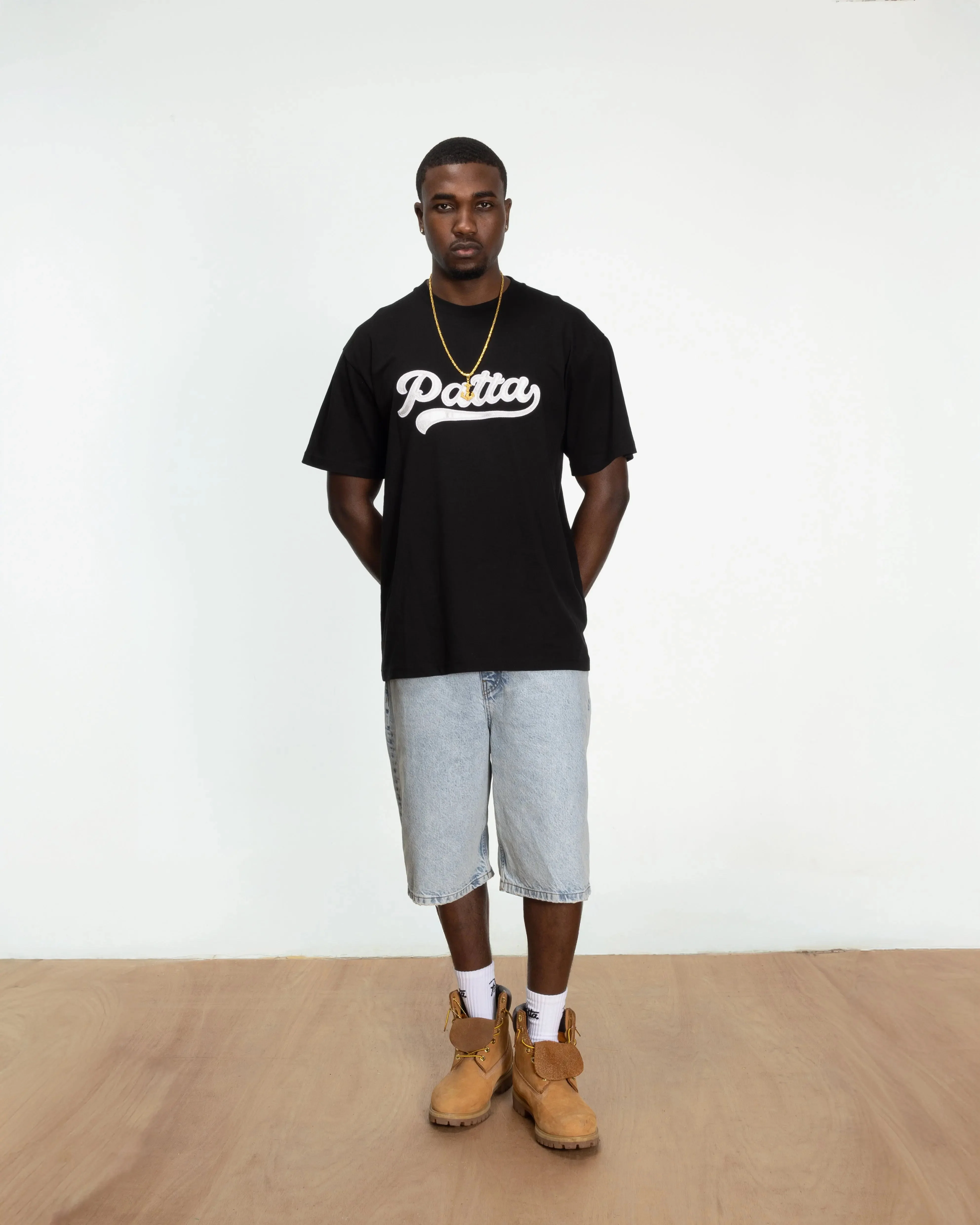 Patta Logo Tail T-Shirt (Black) - Image 4