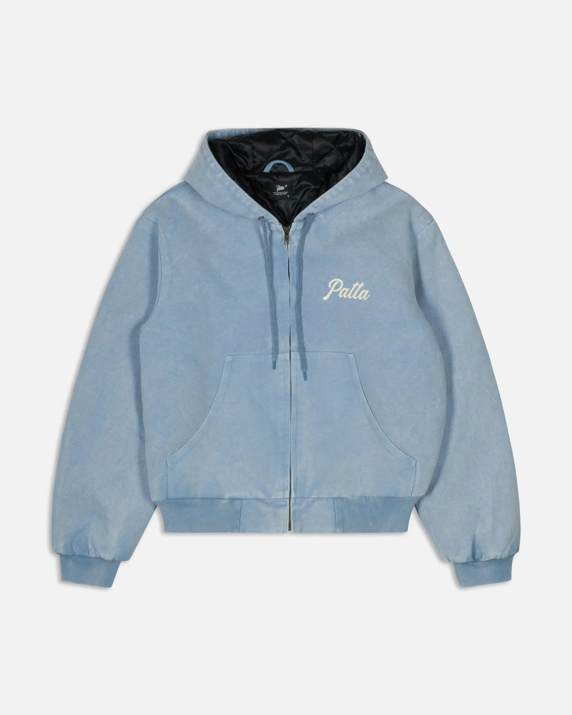 Patta Peace Canvas Hooded Jacket (Light Blue Denim)